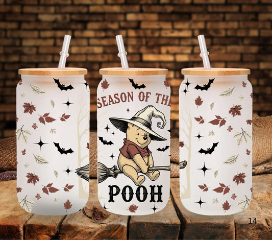 Season of the Pooh UV DTF Libbey wrap