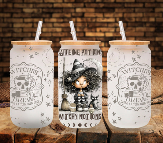 Caffeine Potions UV DTF Libbey wrap