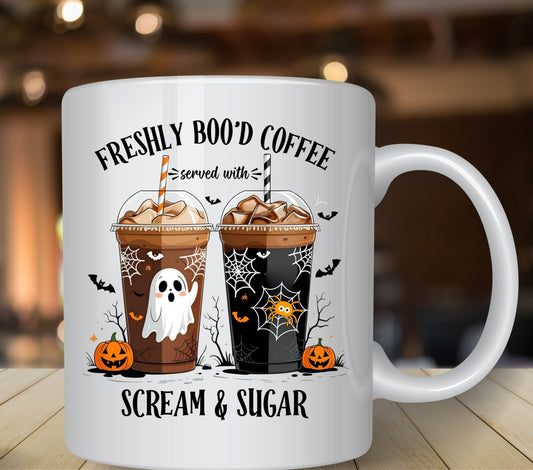 Freshly Boo'd  Coffee UV DTF Decals