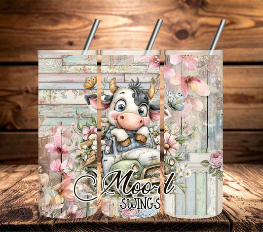 Moo-d  Swings vinyl tumbler wraps
