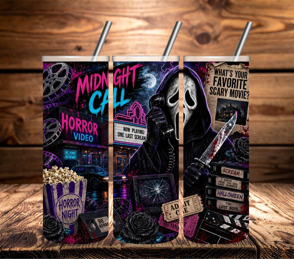 Midnight Call -vinyl tumbler wraps