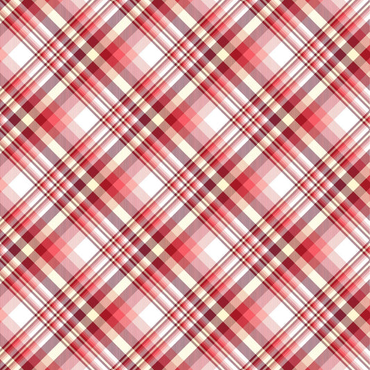 Valentines Plaid - Adhesive Vinyl Sheets