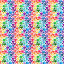 Valentines Rainbow Hearts - Adhesive Vinyl  Sheets