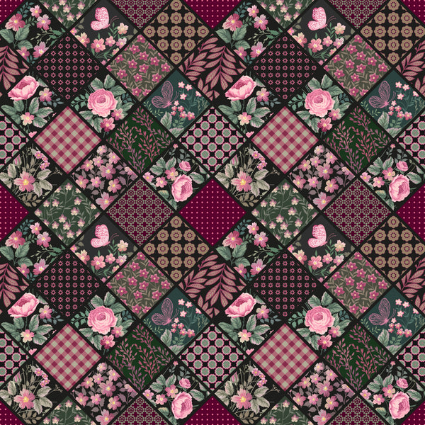 Valentine's Patchwork - Adhesive Vinyl Sheets