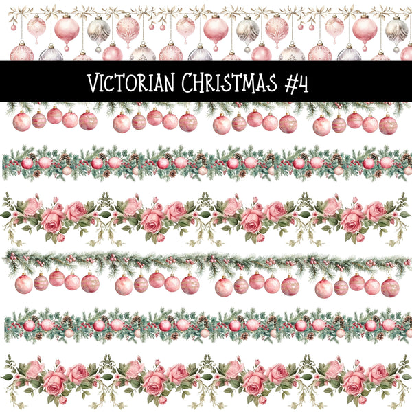 Victorian Christmas Torn Pages UV DTF Decal sheets 9 Designs available