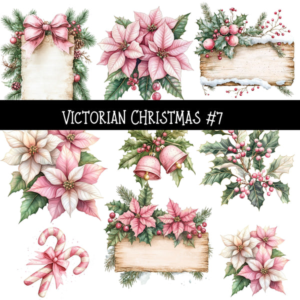 Victorian Christmas Torn Pages UV DTF Decal sheets 9 Designs available