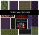 Villains Doodle Patchwork Set