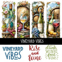 Vineyard Vibes panel UV DTF Decal sheet