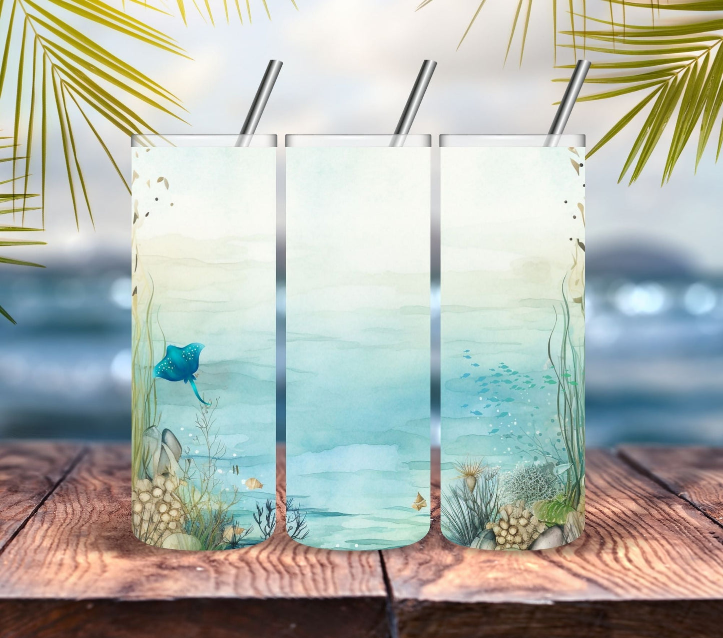 Vintage Beach - Adhesive Vinyl Wrap - 6 Designs