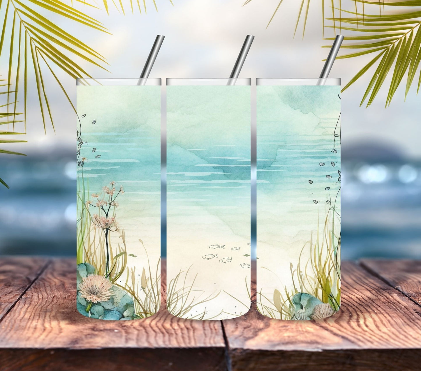 Vintage Beach - Adhesive Vinyl Wrap - 6 Designs