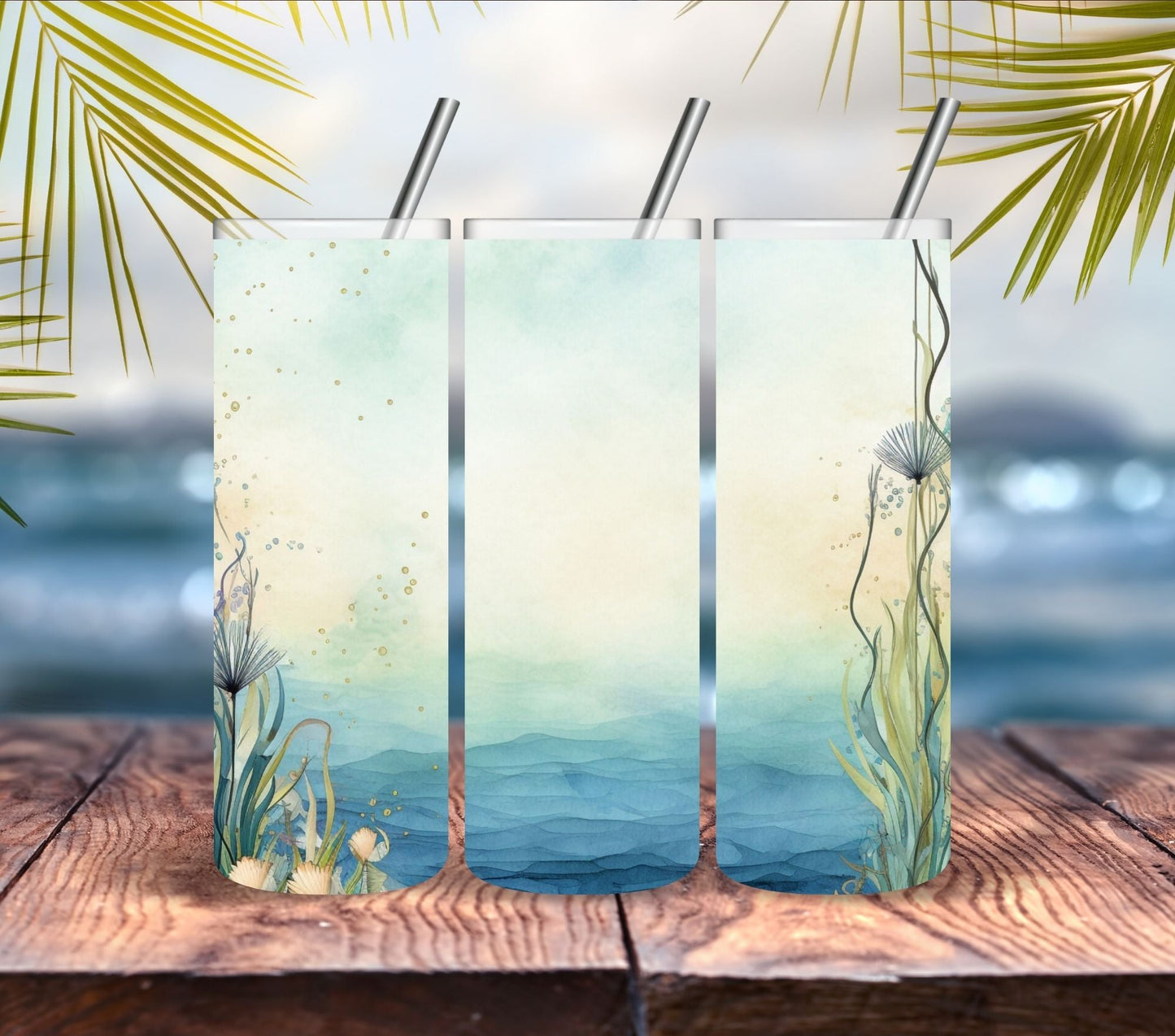 Vintage Beach - Adhesive Vinyl Wrap - 6 Designs