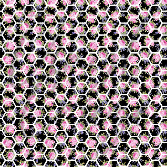 Vintage Pink Florals - Adhesive Vinyl Sheets