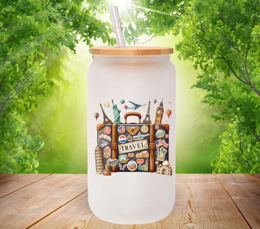 Vintage Word Travel - UV DTF Decal
