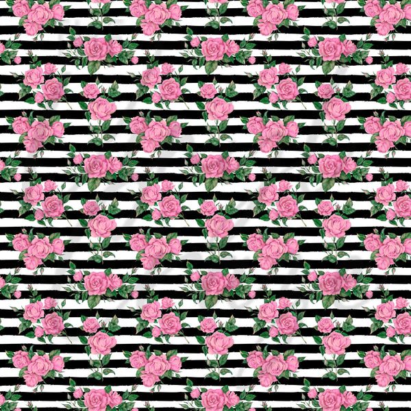 Vintage Pink Florals - Adhesive Vinyl Sheets