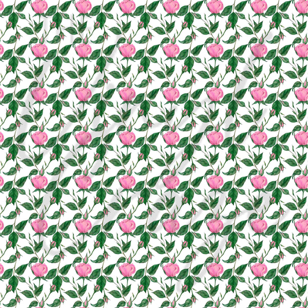 Vintage Pink Florals - Adhesive Vinyl Sheets