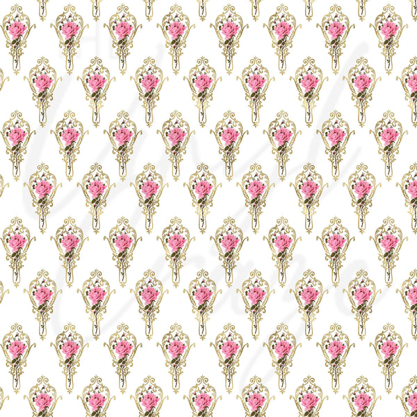 Vintage Pink Florals - Adhesive Vinyl Sheets