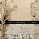 Vintage floral and lace Vinyl collection- 12x12 vinyl sheets-6 designs available