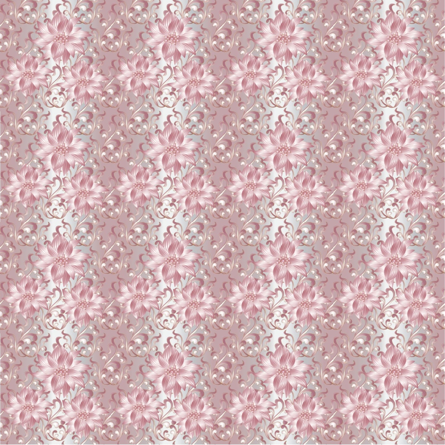 Vintage Pink Flowers - Adhesive Vinyl Sheets