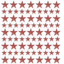 Vintage Stars red UV DTF Decal sheet 10x10 sheet