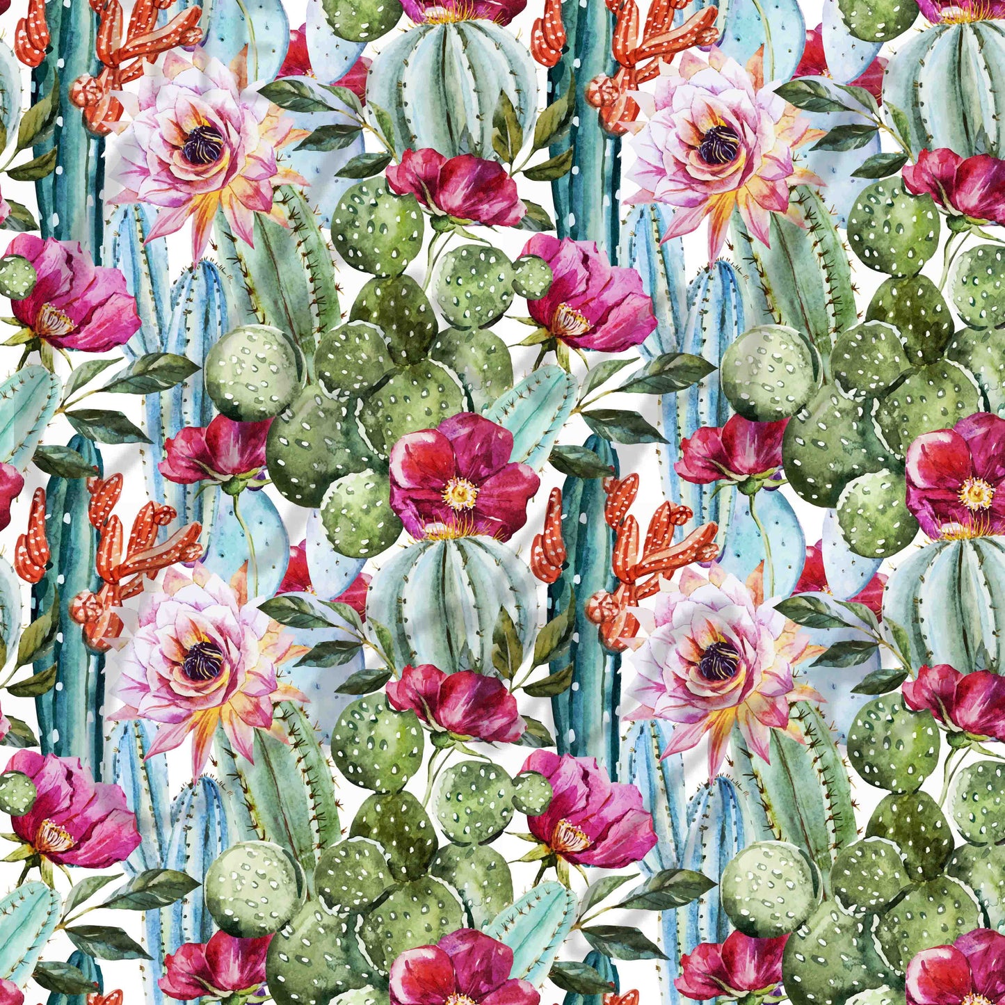 Watercolor Cactus - Adhesive Vinyl Sheets