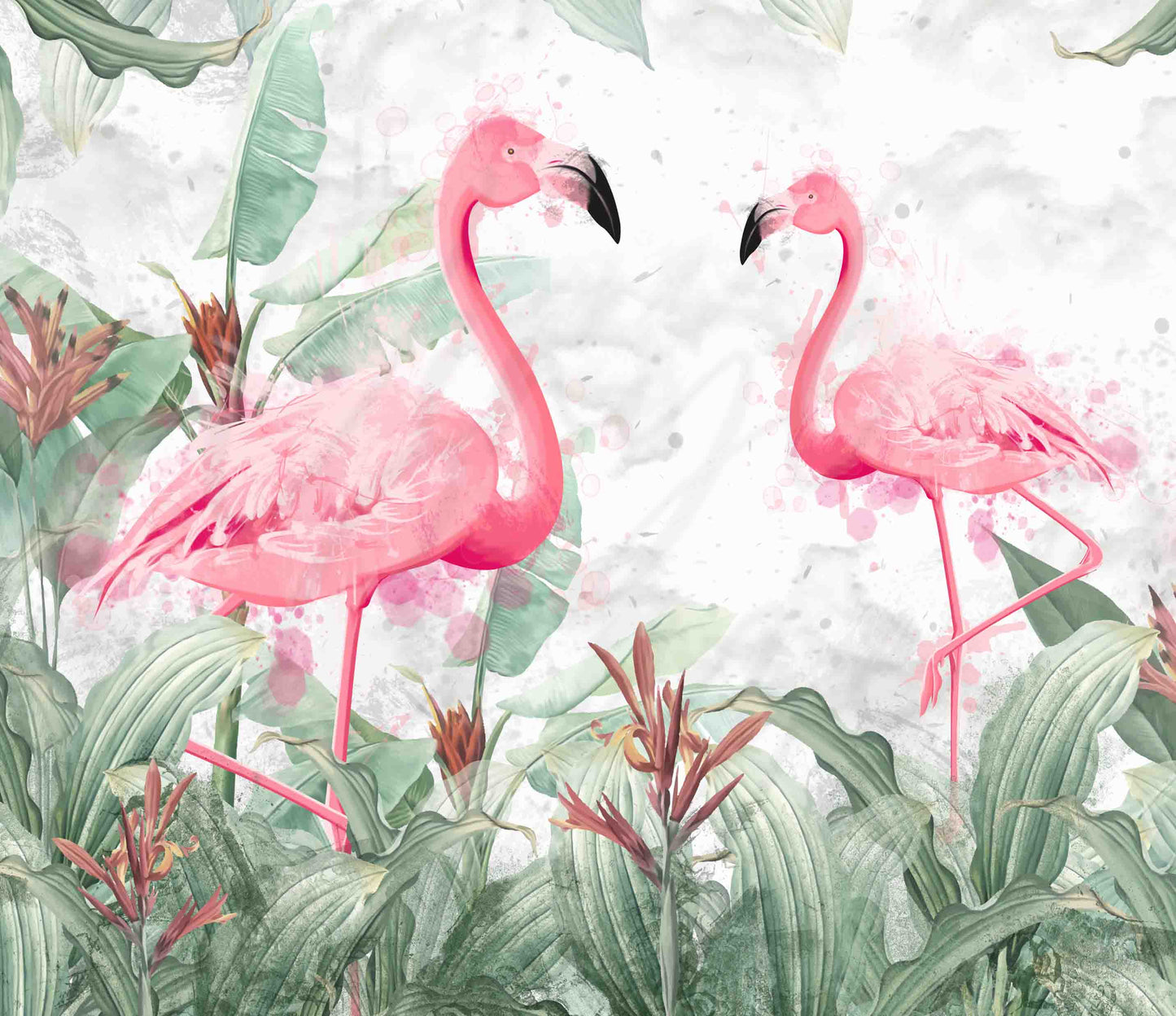 Watercolor Flamingo - Adhesive Vinyl Wrap