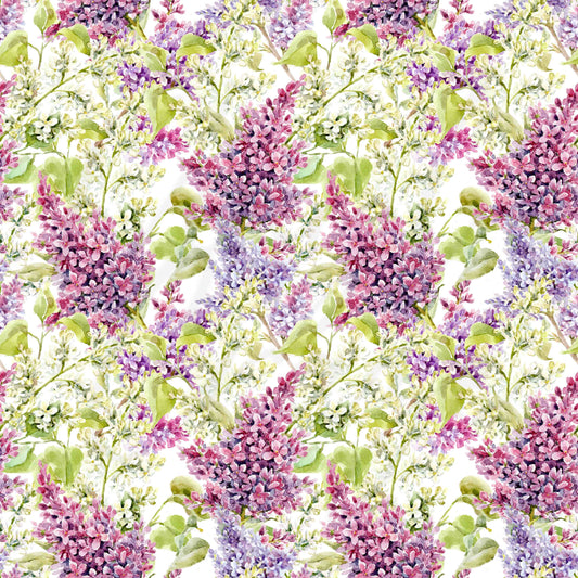 Watercolor Lilacs - Adhesive Vinyl Sheets