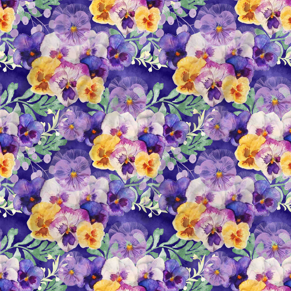Watercolor Pansies - Adhesive Vinyl Sheets