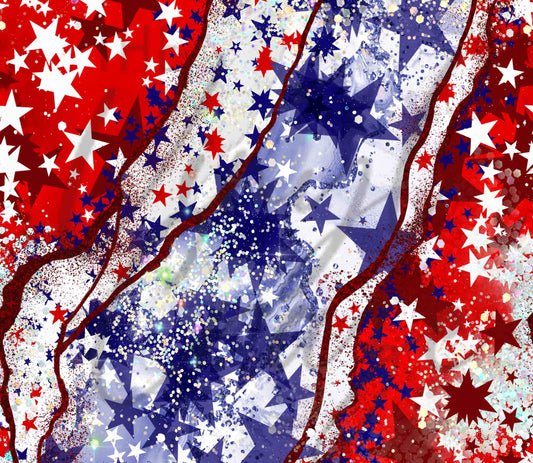 Watercolor Red White and Blue - Adhesive Vinyl Wrap