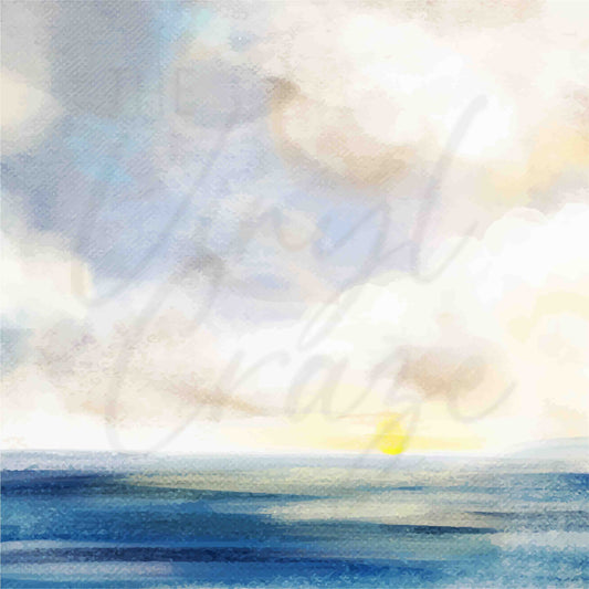 Watercolor Sunset - Adhesive Vinyl Sheets