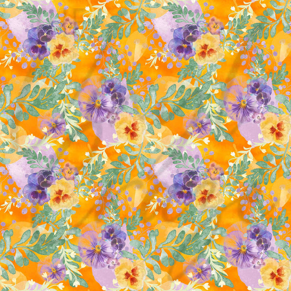 Watercolor Pansies - Adhesive Vinyl Sheets