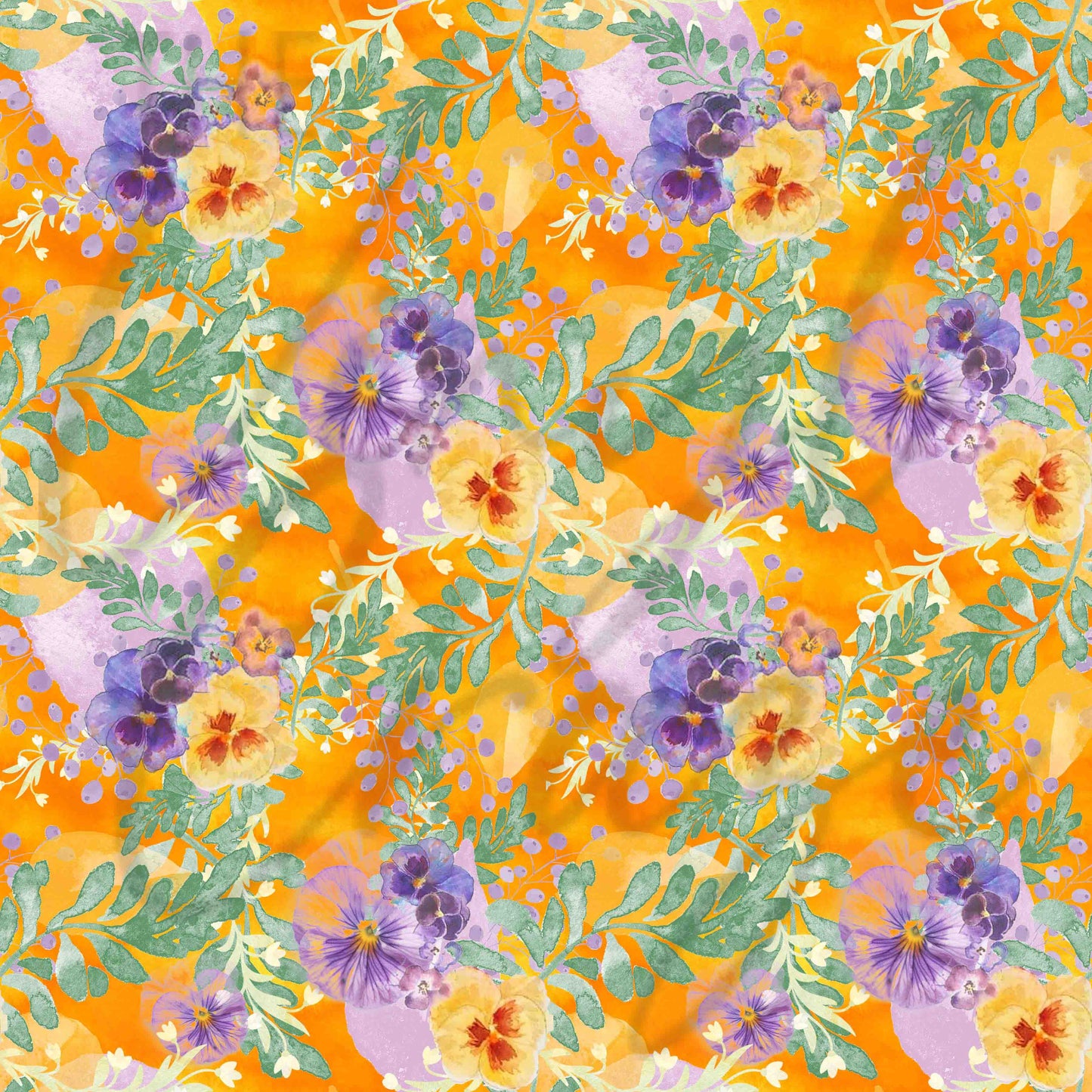 Watercolor Pansies - Adhesive Vinyl Sheets