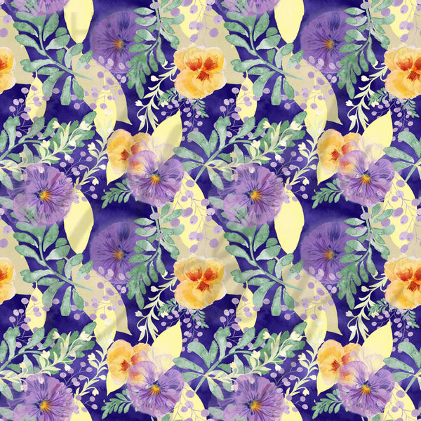 Watercolor Pansies - Adhesive Vinyl Sheets