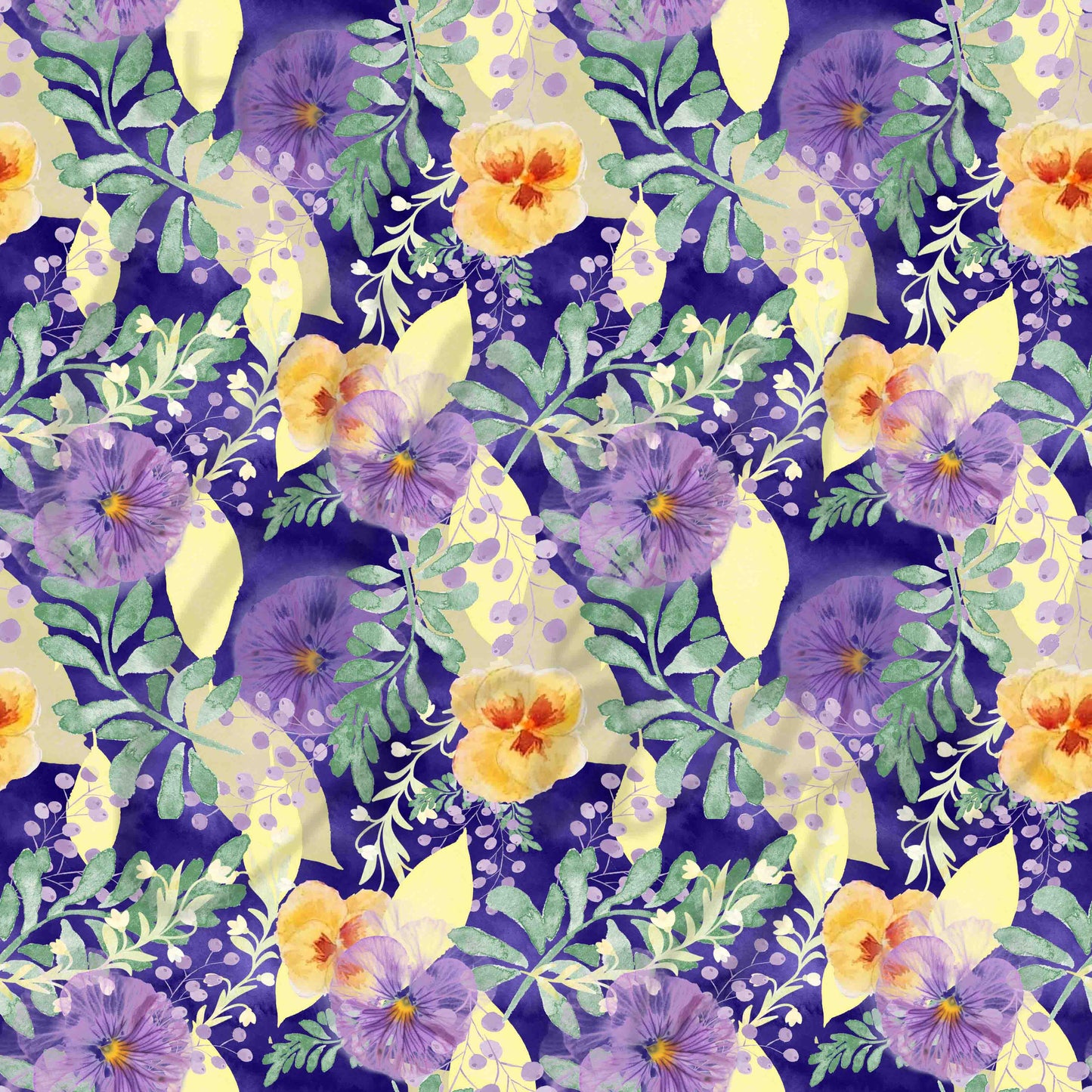 Watercolor Pansies - Adhesive Vinyl Sheets