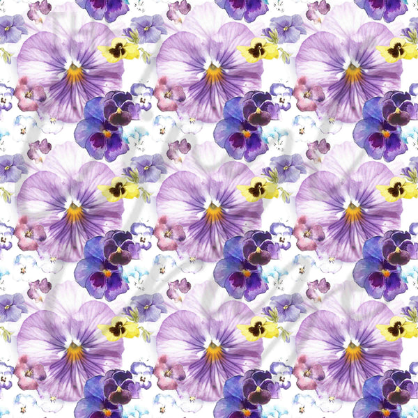 Watercolor Pansies - Adhesive Vinyl Sheets