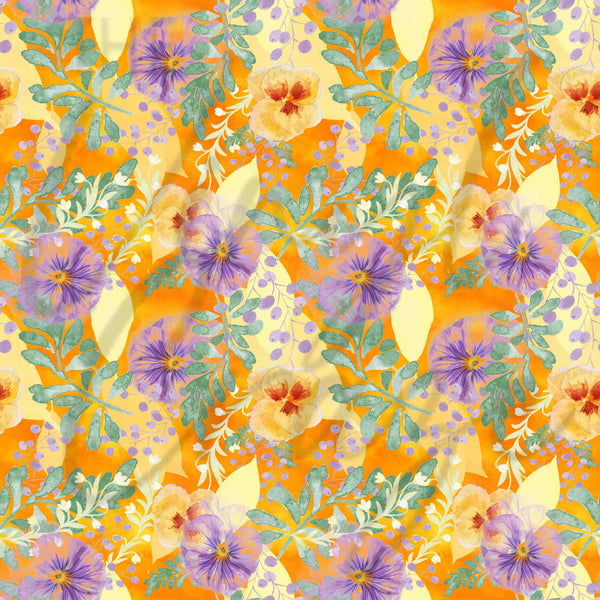 Watercolor Pansies - Adhesive Vinyl Sheets