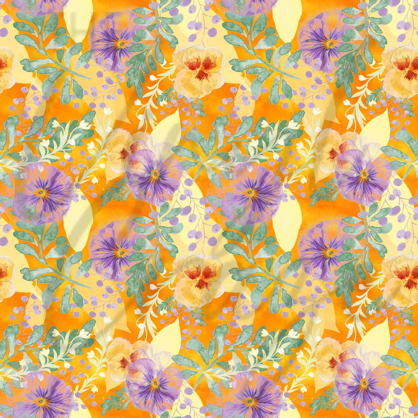 Watercolor Pansies - Adhesive Vinyl Sheets