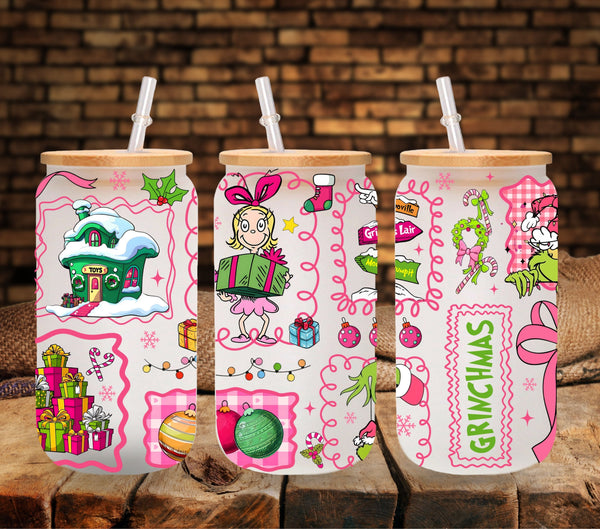 Cindy Lou UV DTF Libbey wrap