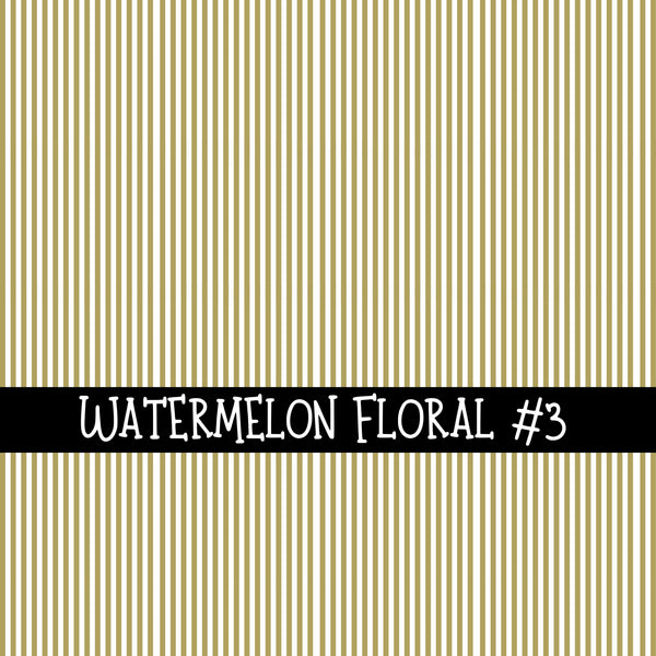 Watermelon Floral Collection UV Decal sheets 5 to choose from