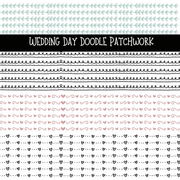 Wedding Day Doodle Patchwork Set