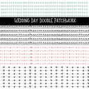 Wedding Day Doodle Patchwork Set