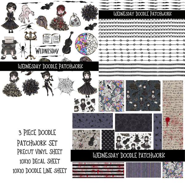 Wednesday Doodle Patchwork Set