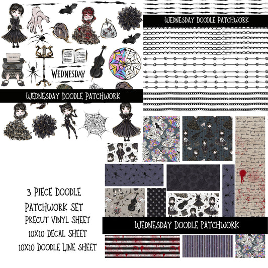 Wednesday Doodle Patchwork Set