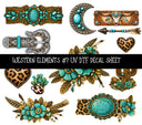 Western Elements UV DTF Decal sheets 11 designs available