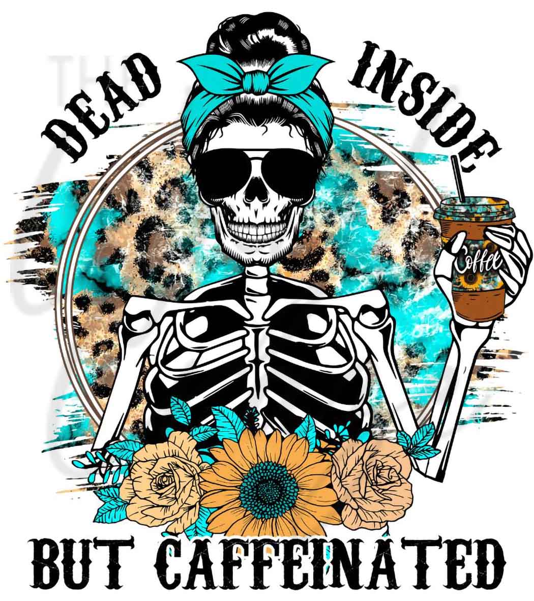 Western Leopard Dead Inside - UV DTF Decal