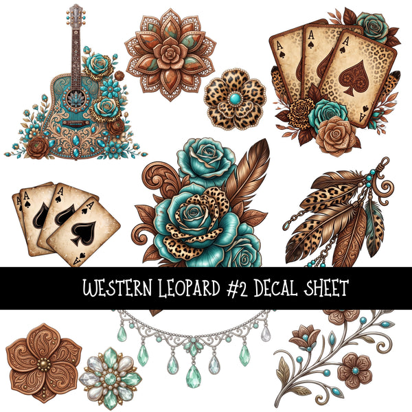 Western Leopard Decal sheets 4 designs available