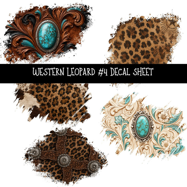 Western Leopard Decal sheets 4 designs available