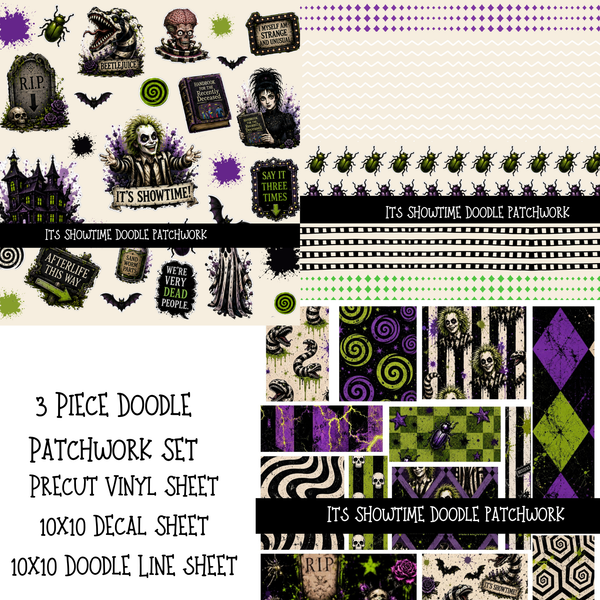 Its Showtime Doodle Patchwork Set