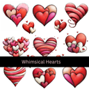 Whimsical Hearts - Uvdtf Decal Sheet