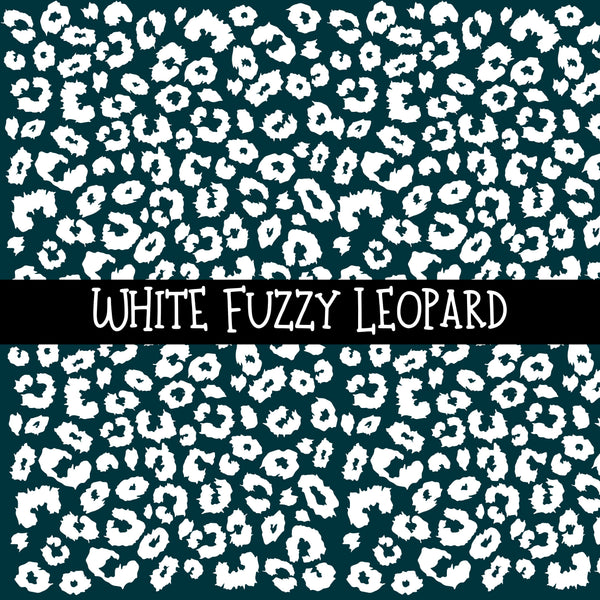 Fuzzy Leopard UV DTF Decal sheets 8 color Options