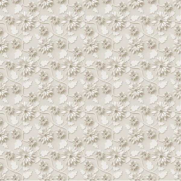 White Chrysanthemum - Adhesive Vinyl Sheets